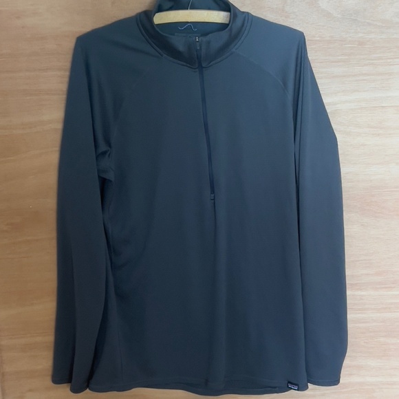 Patagonia Capilene Midweight 1/4 zip-neck pullover size L smolder blue outdoors - Picture 2 of 9
